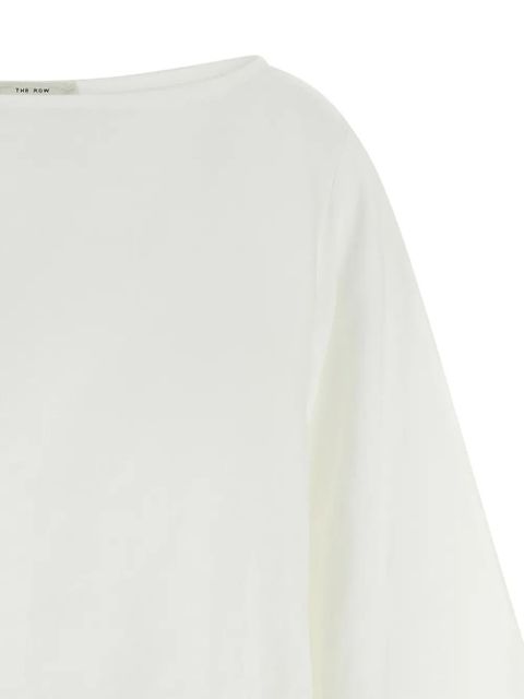 The Row Junia boat-neck blouse - White