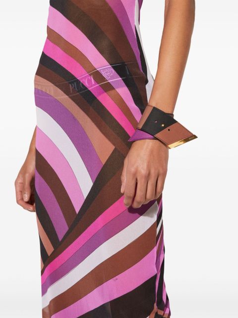 PUCCI iride-print bracelet - Brown