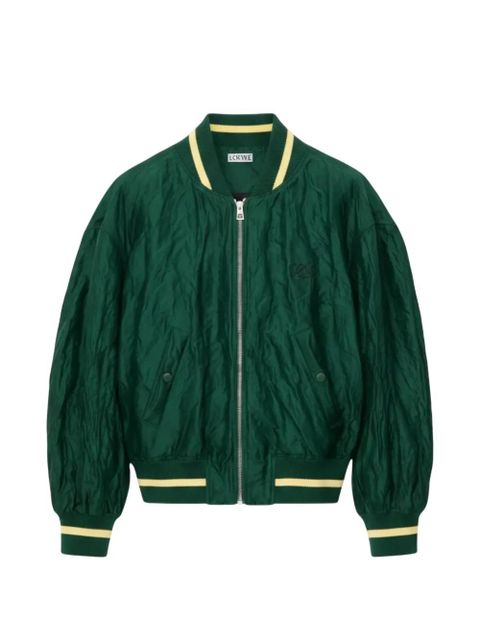 LOEWE crinkled bomber jacket - Green - zdjęcie produktu nr 1