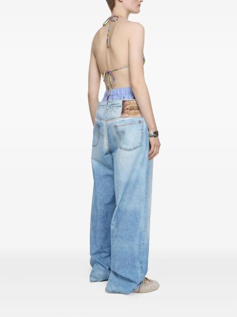 Acne Studios trompe l'oeil trousers - Blue
