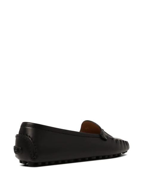 Ferragamo logo-detail loafers - Black