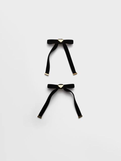 Prada logo hair clip - Black - zdjęcie produktu nr 1