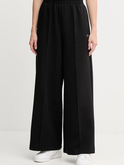 Lacoste spodnie dresowe kolor czarny gładkie - zdjęcie produktu nr 1