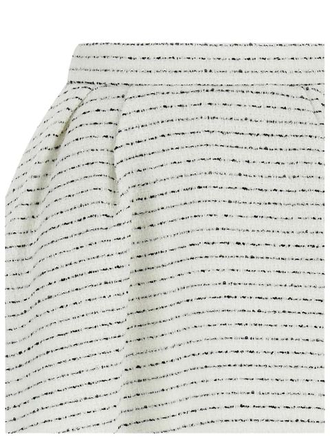 Alessandra Rich tweed pleated mini skirt - White - zdjęcie produktu nr 2