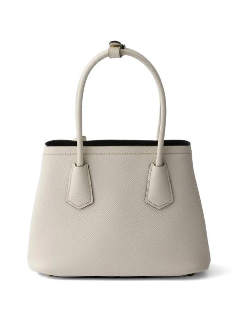 Prada Double Saffiano leather mini-bag - Neutrals