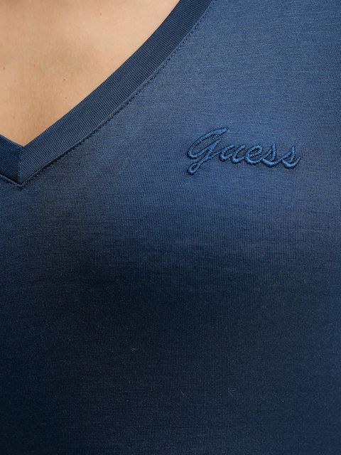 Guess t-shirt damski kolor granatowy W5GP31 KCSX2