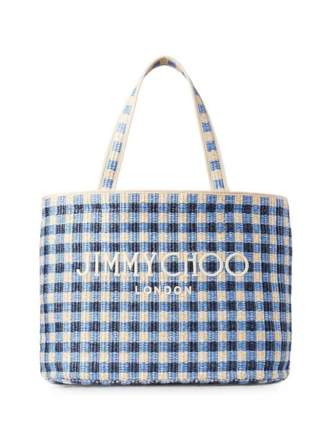 Jimmy Choo East-West beach tote bag - Blue - zdjęcie produktu nr 1