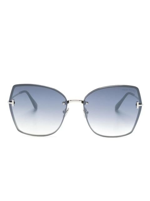TOM FORD Eyewear Nickie butterfly-frame sunglasses - Grey - zdjęcie produktu nr 1