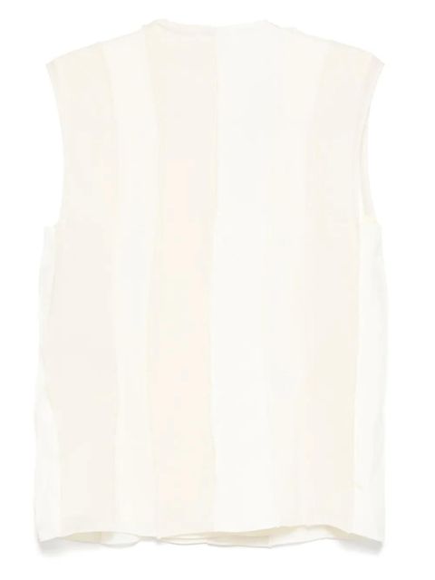Jil Sander panelled tank top - White - zdjęcie produktu nr 2