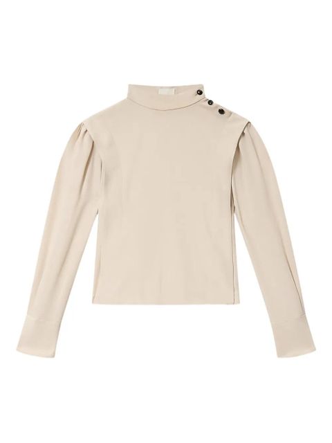 ISABEL MARANT Felissa button-detail top - Neutrals - zdjęcie produktu nr 1