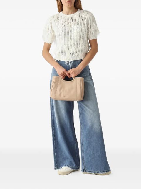TWINSET metal-handle leather tote bag - Neutrals - zdjęcie produktu nr 2