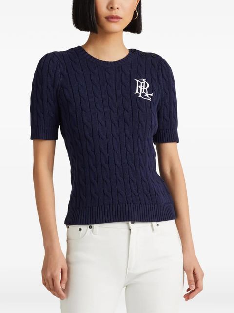 Lauren Ralph Lauren cable-knit top - Blue