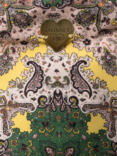 TWINSET paisley-print bikini bottoms - Green