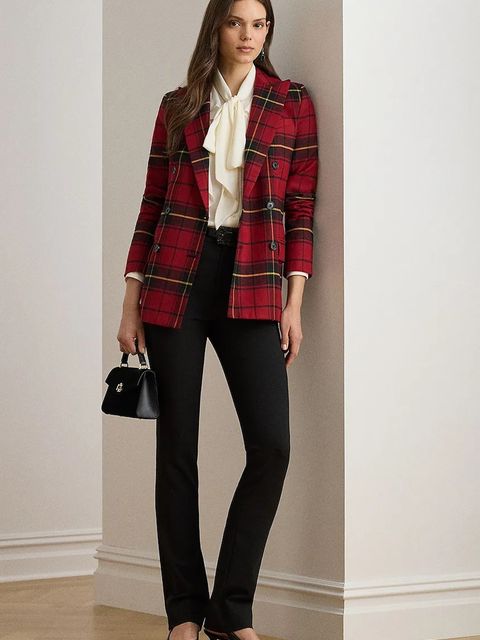 Lauren Ralph Lauren marynarka z dodatkiem wełny