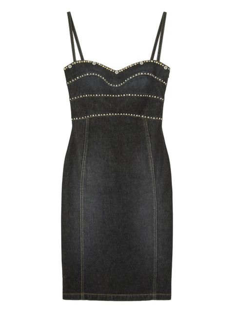 Versace embellished denim dress - Blue - zdjęcie produktu nr 1