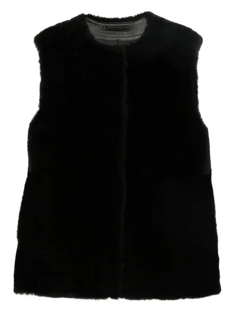 TOTEME shearling vest - Black - zdjęcie produktu nr 1