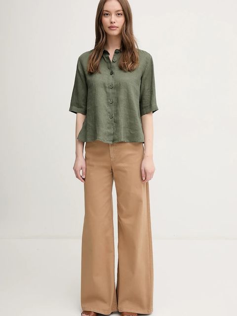 United Colors of Benetton jeansy damskie kolor brązowy 4WDDDE029 - zdjęcie produktu nr 2