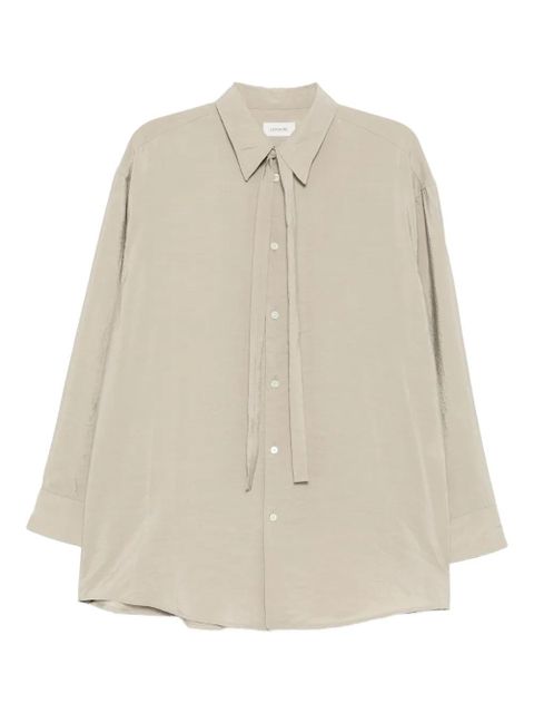 LEMAIRE tie-neck shirt - Neutrals - zdjęcie produktu nr 1