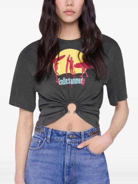 Rabanne graphic-print T-Shirt - Black - zdjęcie produktu nr 2