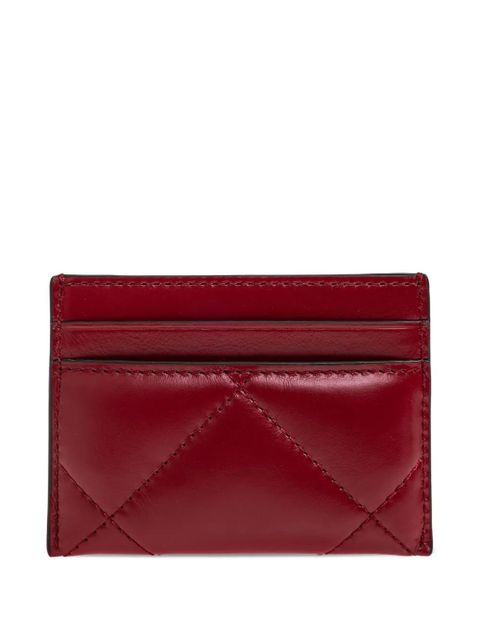 Tory Burch quilted-design card holder - Red - zdjęcie produktu nr 2