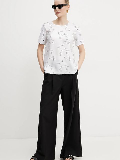 MM by Max Mara bluzka z domieszką jedwabiu - zdjęcie produktu nr 1