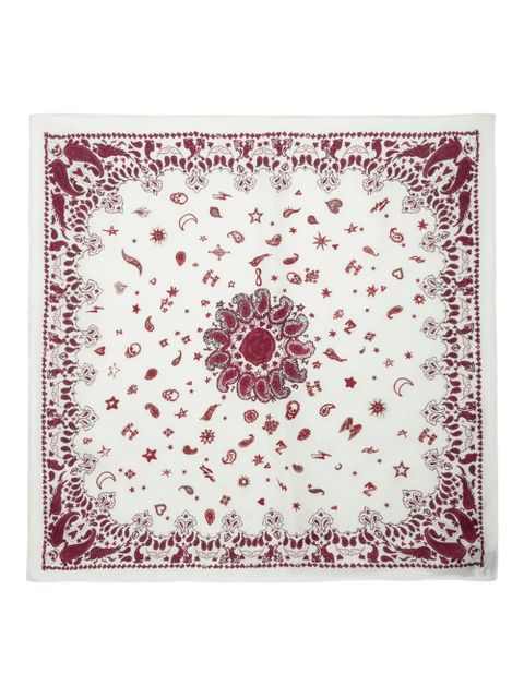 Zadig&Voltaire Debbie 85 Bandana-print scarf - White - zdjęcie produktu nr 1