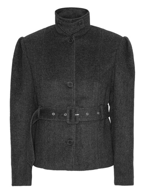 ROTATE BIRGER CHRISTENSEN oversized belted jacket - Grey - zdjęcie produktu nr 1