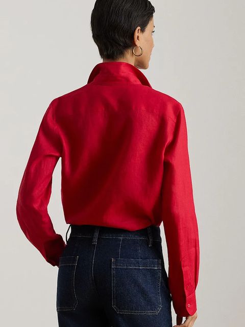 Lauren Ralph Lauren koszula damska lniana - zdjęcie produktu nr 1