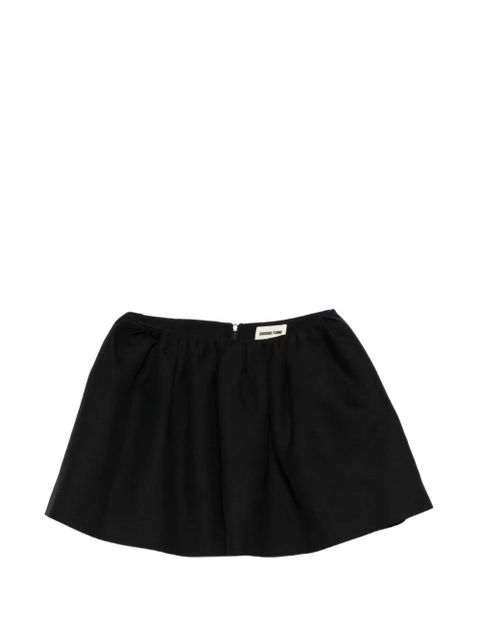 SHUSHU/TONG gathered A-line mini skirt - Blue - zdjęcie produktu nr 1