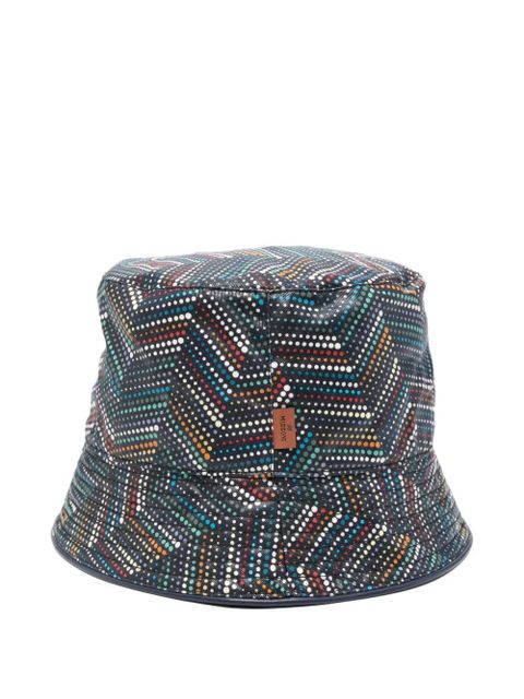 Missoni dotted-chevron bucket hat - Blue - zdjęcie produktu nr 2