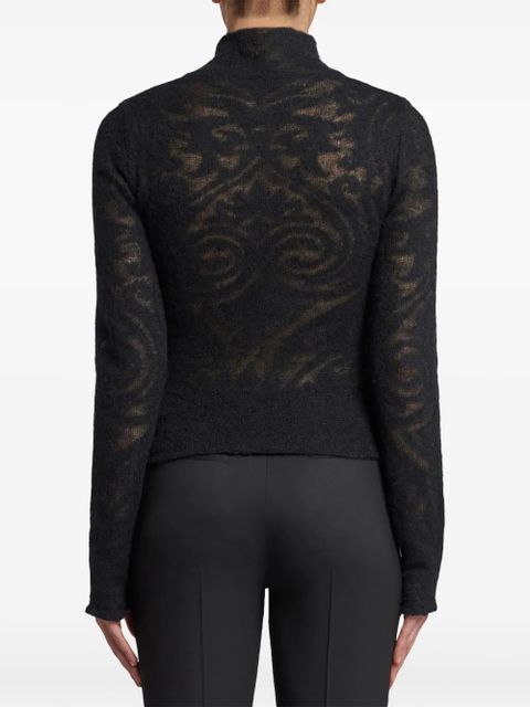 ETRO roll-neck jacquard sweater - Black - zdjęcie produktu nr 2