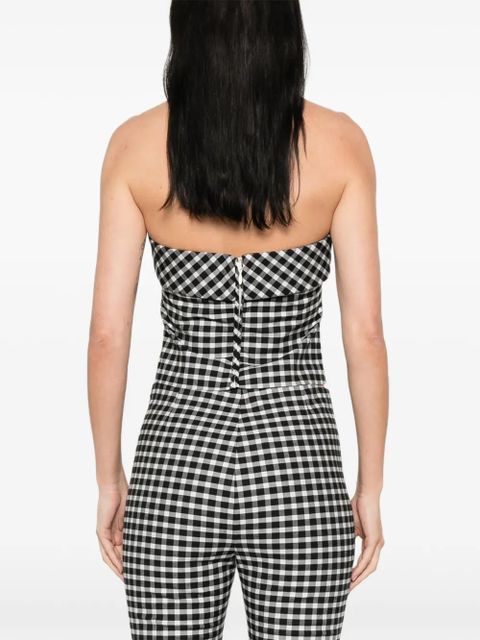 Posse Chiara strapless cotton top - Black