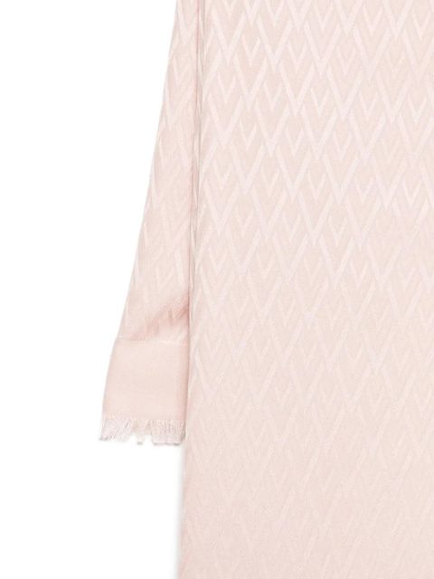 Valentino Garavani Toute La V-jacquard scarf - Pink