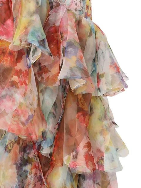 ZIMMERMANN Luna Fanned maxi skirt - Pink - zdjęcie produktu nr 2