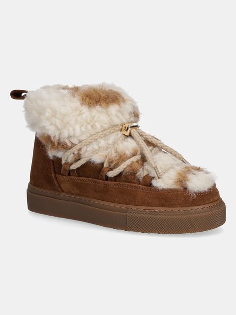 Inuikii śniegowce zamszowe Teddy Low kolor brązowy 1001.001.0321.106 - zdjęcie produktu nr 1