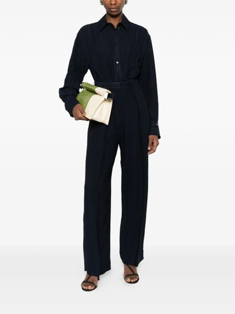 Victoria Beckham stripe-pattern shirt - Blue - zdjęcie produktu nr 2