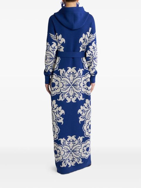 ETRO floral-jacquard cardigan - Blue - zdjęcie produktu nr 2