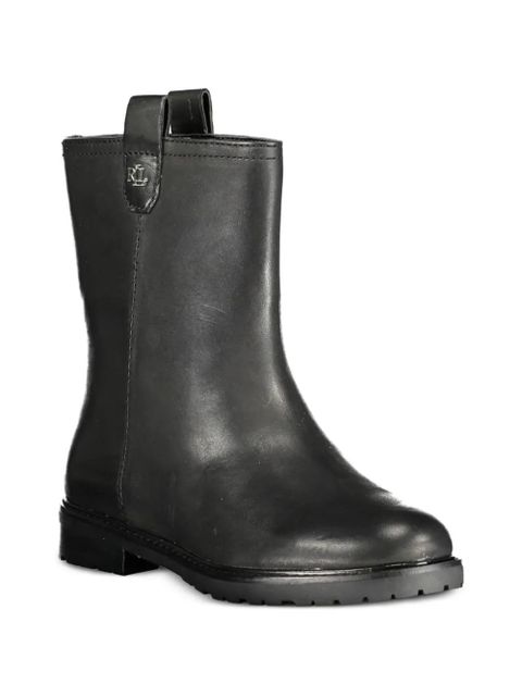 Lauren Ralph Lauren logo-plaque leather boots - Black - zdjęcie produktu nr 2