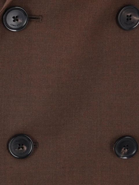 Loro Piana double-breasted wool blazer - Brown