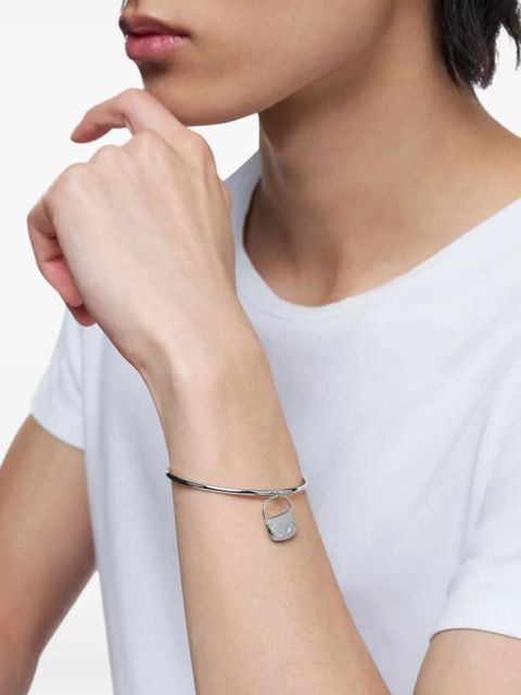 Diesel bag-charm bangle bracelet - Grey