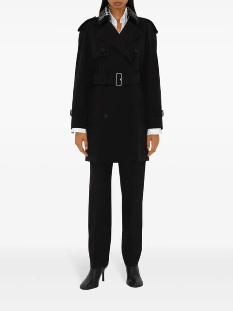 Burberry detachable-collar trench coat - Black - zdjęcie produktu nr 2