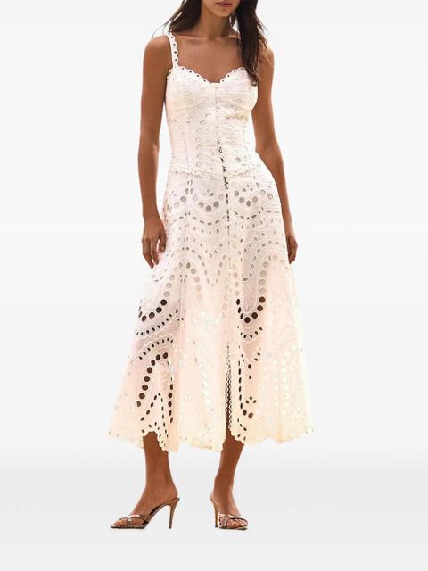 Charo Ruiz Ibiza lace scalloped solace dress - White - zdjęcie produktu nr 1