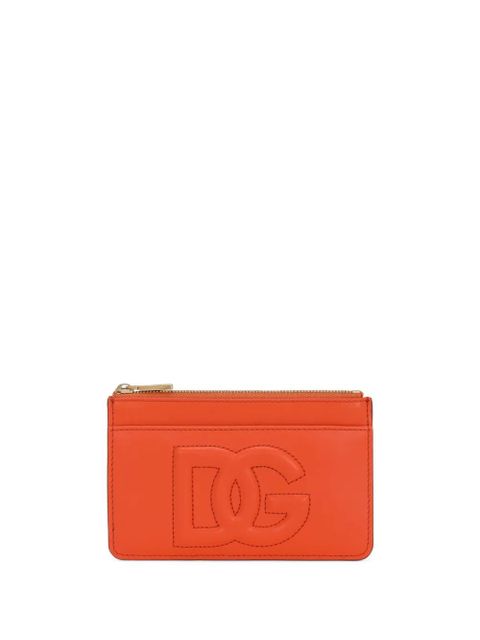 Dolce & Gabbana DG-logo zipped leather wallet - Orange - zdjęcie produktu nr 1
