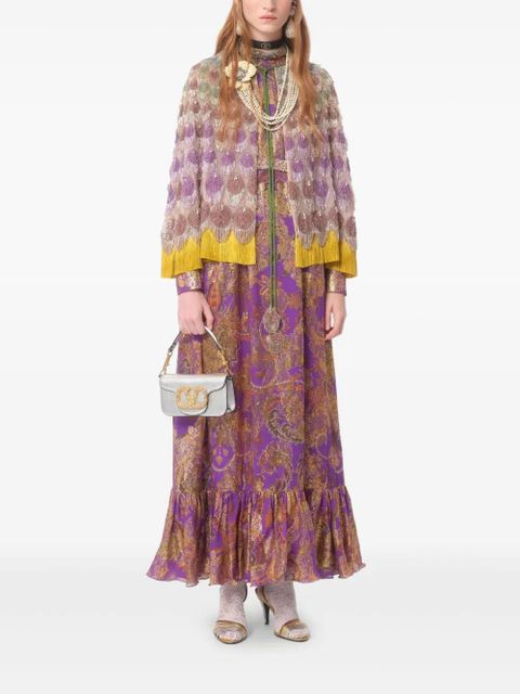 Valentino Garavani small Locò tote bag - Silver