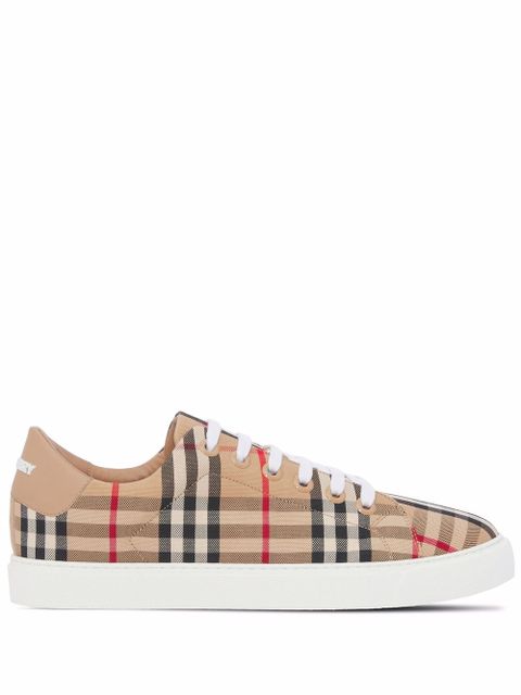 Burberry Vintage Check lace-up sneakers - Neutrals - zdjęcie produktu nr 1