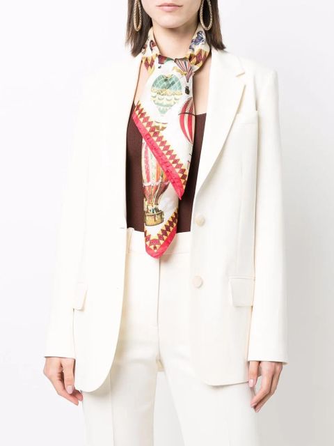 Aspinal Of London air balloon silk scarf - Red - zdjęcie produktu nr 2