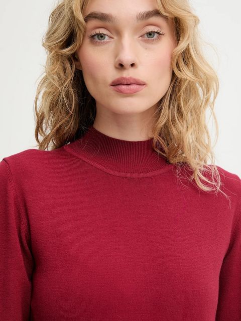 Answear.LAB sweter z kaszmirem damski kolor czerwony