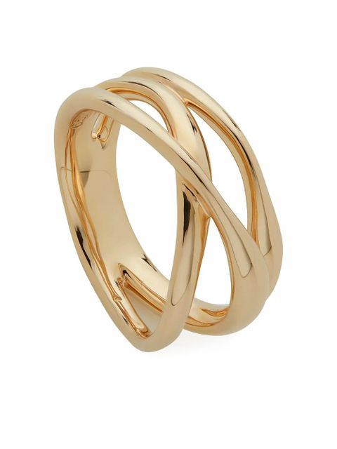 Monica Vinader Nuro cross over ring - Gold - zdjęcie produktu nr 1