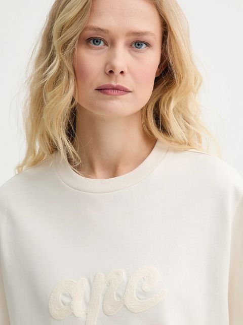 A.P.C. t-shirt bawełniany t-shirt lenny - GOTS