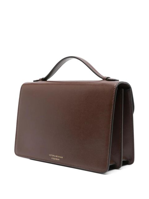 Victoria Beckham Dorian leather shoulder bag - Brown